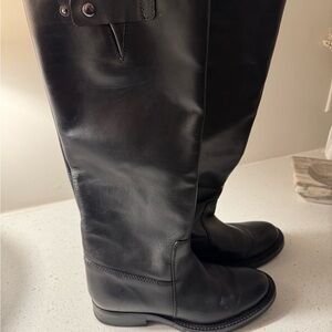 Zara Leather Knee-High Boots